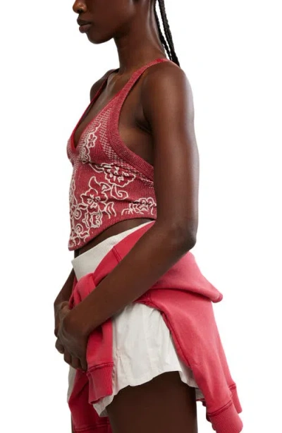 Free People Fp Movement Day Dream Crop Tank In Red