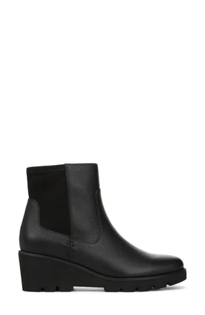 Vionic Aria 2.0 Platform Wedge Bootie In Black