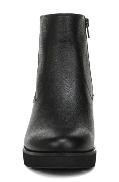 Vionic Aria 2.0 Platform Wedge Bootie In Black