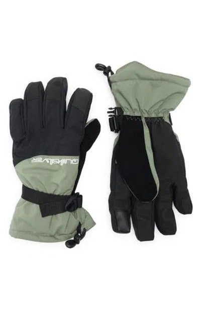 Quiksilver Mission Water Repellent Gloves In Black