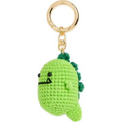 Leith Crochet Critter Bag Charm In Green