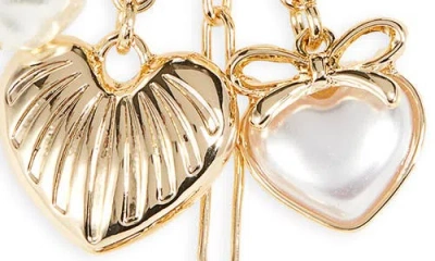 Leith Heart Cluster Charm In Multi