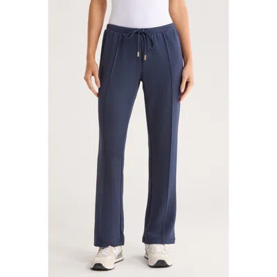 Nanette Lepore Play Front Seam Scuba Knit Flare Pants In Blue