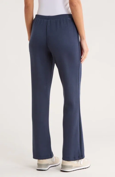 Nanette Lepore Play Front Seam Scuba Knit Flare Pants In Blue