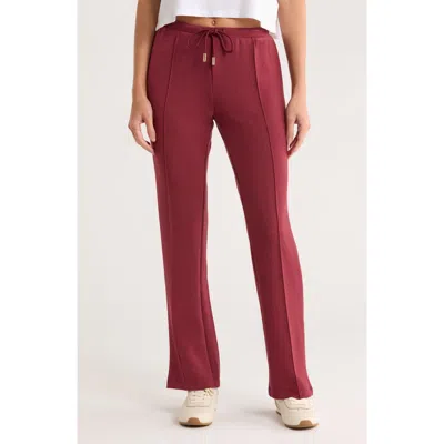 Nanette Lepore Play Front Seam Scuba Knit Flare Pants In Red