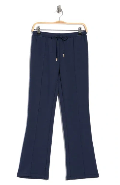 Nanette Lepore Play Front Seam Scuba Knit Flare Pants In Blue