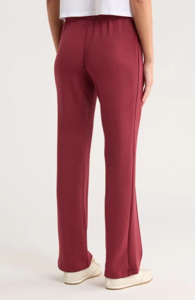 Nanette Lepore Play Front Seam Scuba Knit Flare Pants In Red