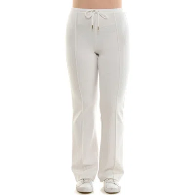 Nanette Lepore Play Front Seam Scuba Knit Flare Pants In White