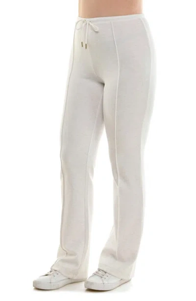 Nanette Lepore Play Front Seam Scuba Knit Flare Pants In White