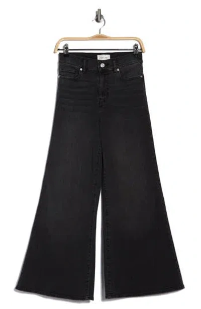Frame Le Crop Palazzo Jeans In Black