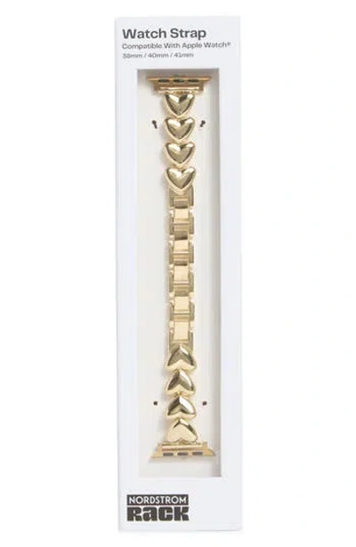 Nordstrom Rack Apple Watch® Heart Watchband In Gold