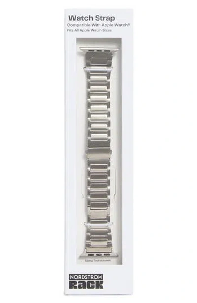 Nordstrom Rack Apple Watch® Linked Watchband In Silver