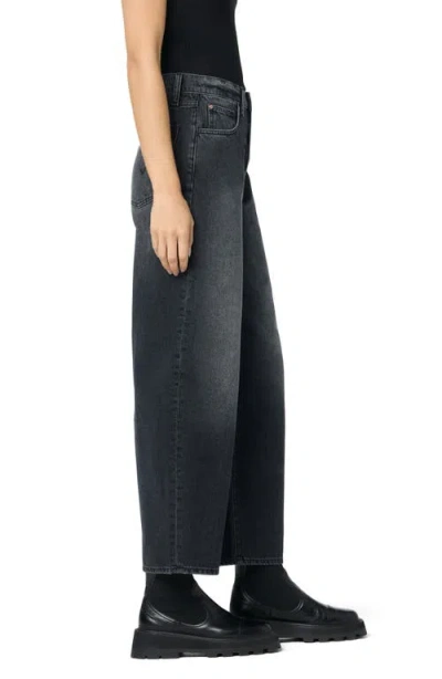 Hudson Jeans Super High Waist Barrel Leg Jeans In Black