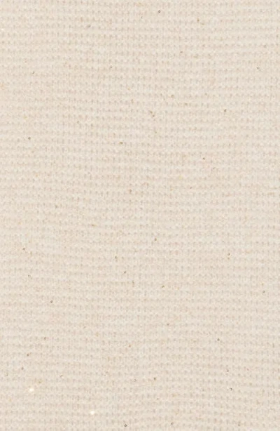 Calvin Klein Mini Sequin Scarf In Neutral