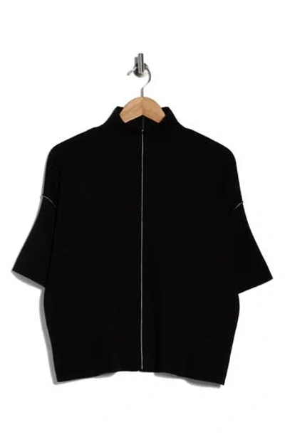 Max Studio Elbow Sleeve Mock Neck Sweater In Multi