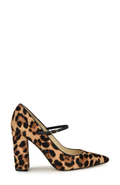 Nine West Carline Genuine Calf Hair Pump In Animal Print