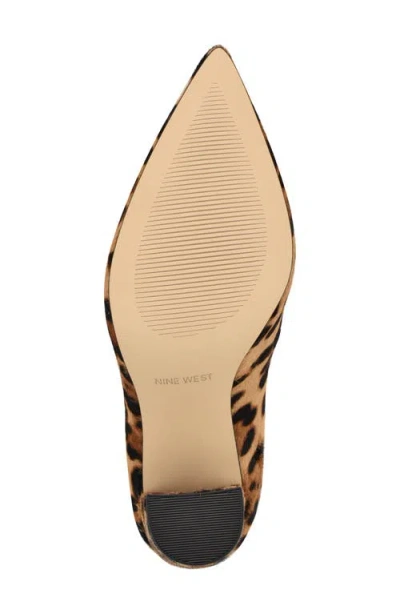 Nine West Carline Genuine Calf Hair Pump In Animal Print