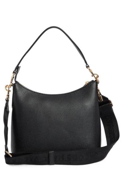 Marc Jacobs Drifter Pebbled Leather Large Hobo Bag In Black