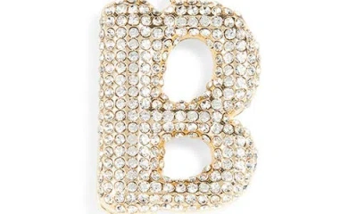 Leith Pavé Initial Bag Charm In Gold