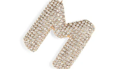 Leith Pavé Initial Bag Charm In Gold