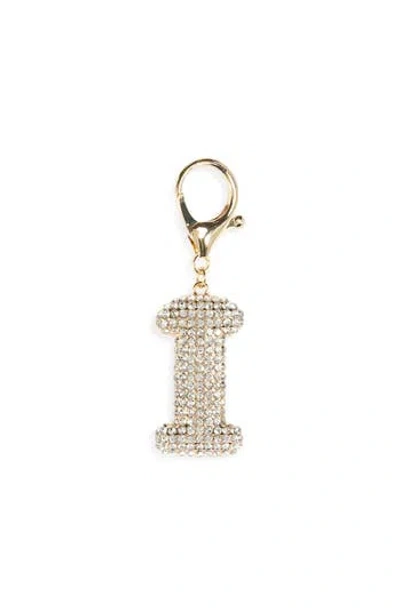 Leith Pavé Initial Bag Charm In Gold