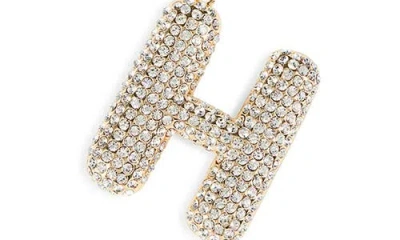 Leith Pavé Initial Bag Charm In Gold