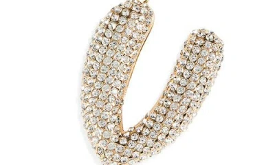 Leith Pavé Initial Bag Charm In Gold