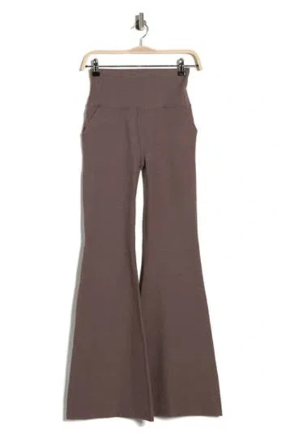 Beyond Yoga Space Dye High Waist All Day Flare Leggings In Burgundy