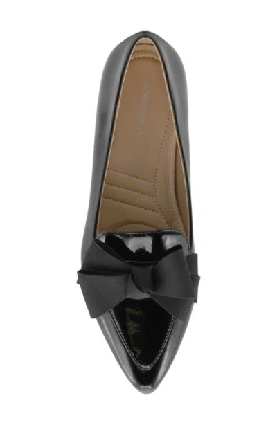 Adrienne Vittadini Pasteur Bow Pump In Black