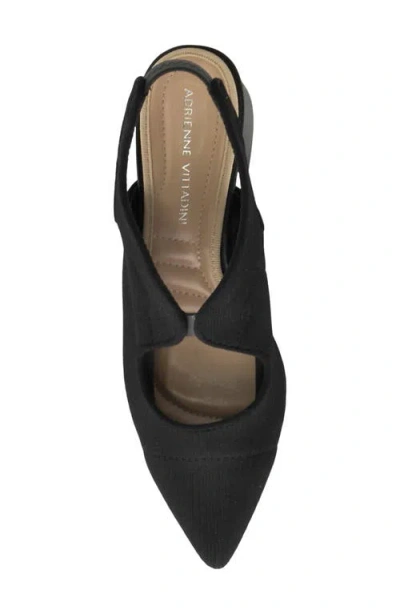 Adrienne Vittadini Goldie Slingback Pump In Black