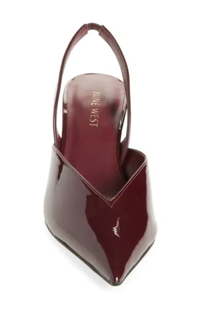 Nine West Lamma Slingback Pump In Burgundy