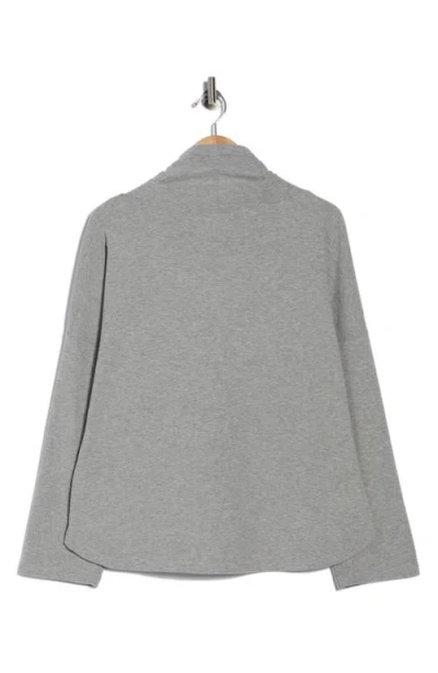 Max Studio Funnel Neck Pullover In Gray