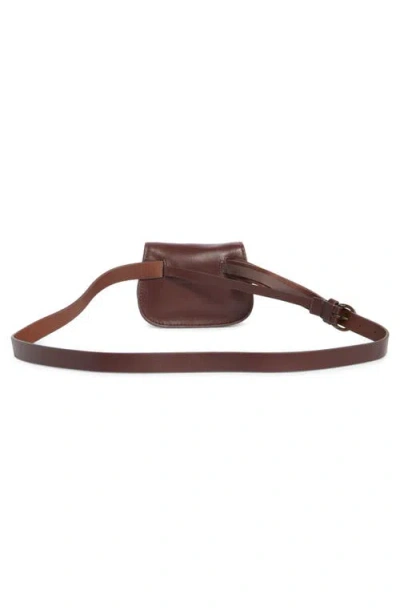 Frye Leather Belt Bag In Brown