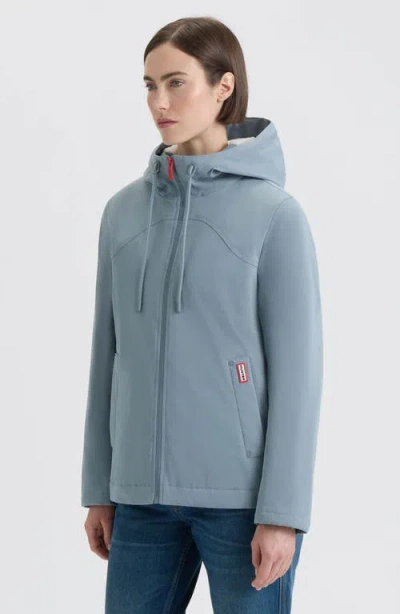 Hunter Blake Short Waterproof Rain Jacket In Blue