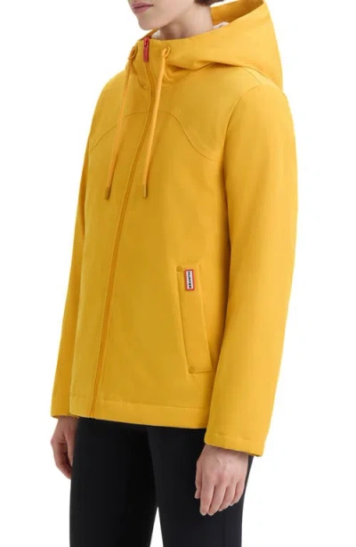 Hunter Blake Short Waterproof Rain Jacket In Yellow