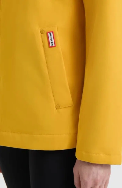 Hunter Blake Short Waterproof Rain Jacket In Yellow