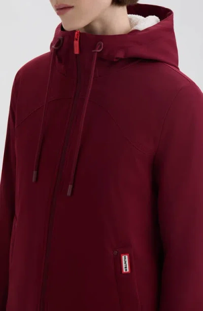 Hunter Blake Short Waterproof Rain Jacket In Red