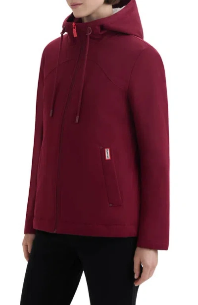 Hunter Blake Short Waterproof Rain Jacket In Red