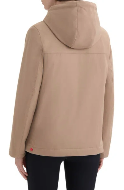 Hunter Blake Short Waterproof Rain Jacket In Brown