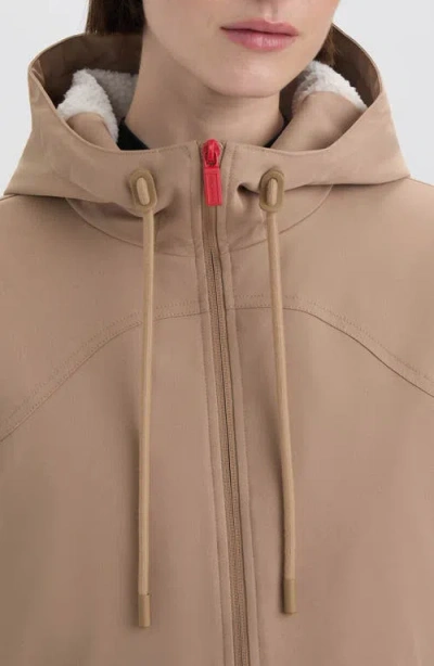 Hunter Blake Short Waterproof Rain Jacket In Brown