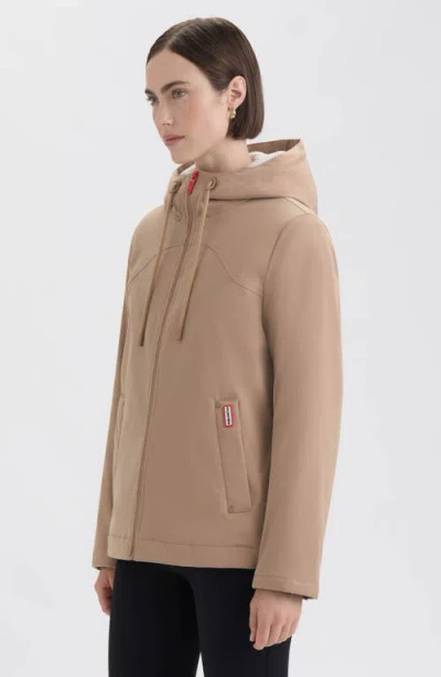 Hunter Blake Short Waterproof Rain Jacket In Brown