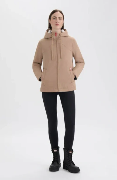 Hunter Blake Short Waterproof Rain Jacket In Brown