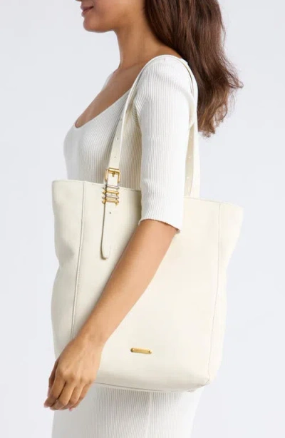 Rebecca Minkoff Buckle Up Tote Bag In White