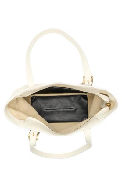 Rebecca Minkoff Buckle Up Tote Bag In White