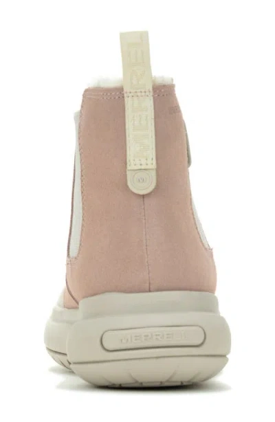 Merrell Marquette Thermo Waterproof Faux Shearling Lined Chelsea Boot In Neutral