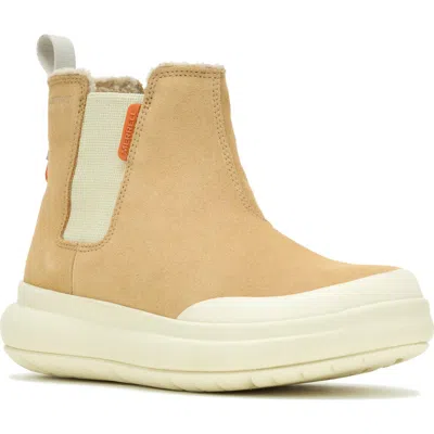 Merrell Marquette Thermo Waterproof Faux Shearling Lined Chelsea Boot In Gold