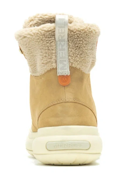 Merrell Marquette Thermo Waterproof Faux Shearling Lined Boot In Brown