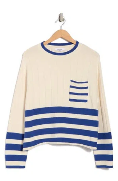 Re/done The Nash Crewneck Sweater In Neutral