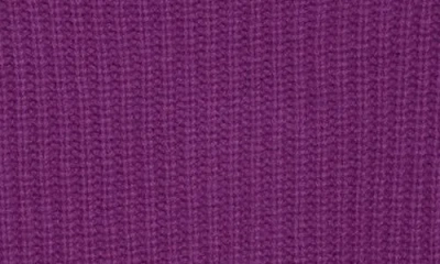 Re/done Boatneck Crop Pullover Sweater In Purple