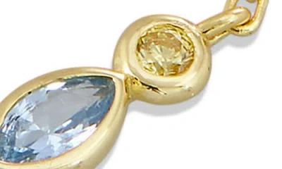 Savvy Cie Jewels Cubic Zirconia Station Bracelet In Gold